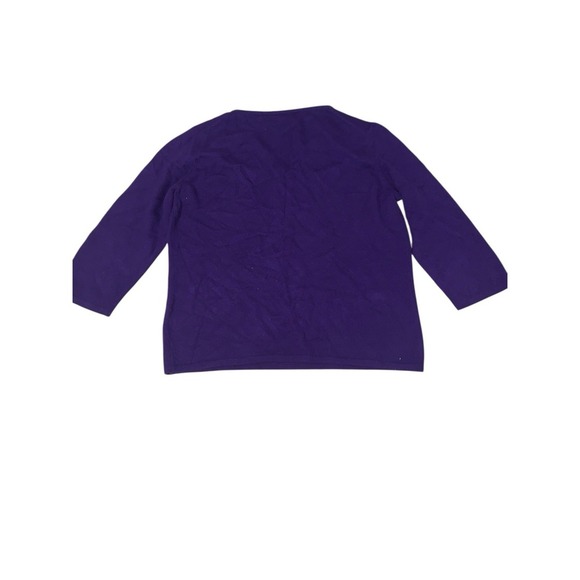 Worthington blouse, 100% cashmere, size L, purple, small detail in photos 0025 - Picture 2 of 4